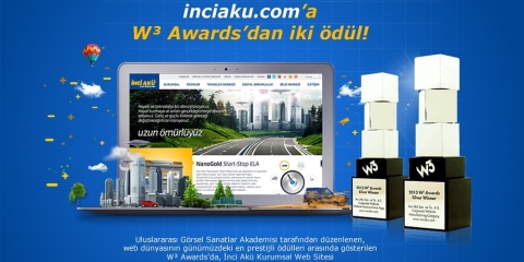 İnci Akü Web Sitesine W³ Awards’dan İki Ödül